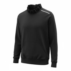 Xersion Black Ruffle Neck Sweatshirt